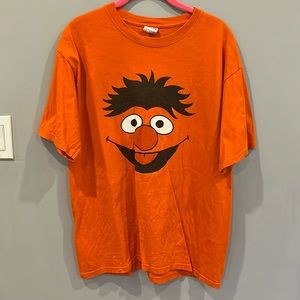 “Ernie” from Elmo Orange Tshirt kids Large